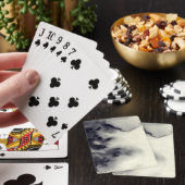 Jeu De Cartes peinture Abstraite à l'encre sur la texture du pap (In Situ)