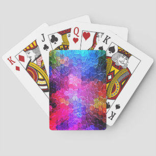 Jeu De Cartes Peinture Abstraite Coloré dynamique