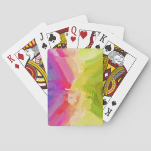 Jeu De Cartes Peinture Abstraite Couleurs de Printemps