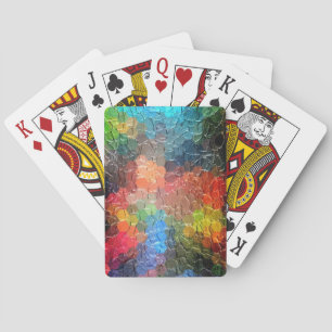 Jeu De Cartes Peinture Abstraite   Couleurs dynamiques