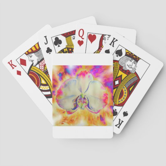 Jeu De Cartes Peinture abstraite romantique à l'aquarelle d'orch (dos)