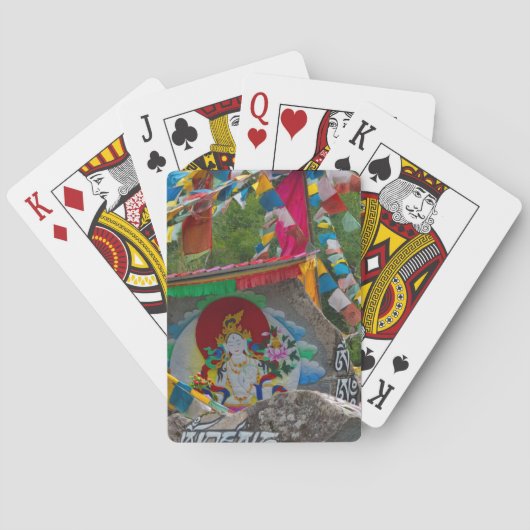 Jeu De Cartes Peinture bouddhiste sur les rochers (dos)