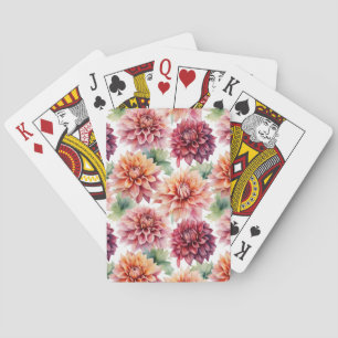 Jeu De Cartes Peinture Dahlia