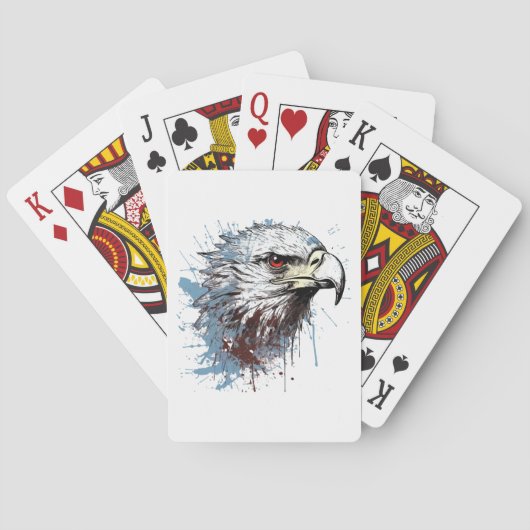 Jeu De Cartes Peinture d'aigle (dos)