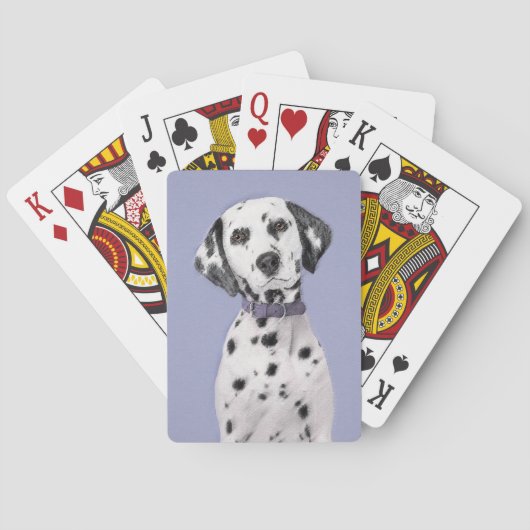Jeu De Cartes Peinture Dalmatienne - Cute Original Chien Art (dos)