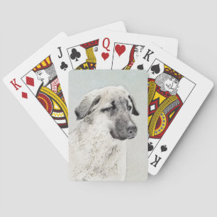 Jeu De Cartes Peinture de berger anatolienne - Art original de c