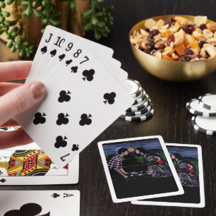 Jeu De Cartes Peinture de la cérémonie du thé japonaise par Alfr