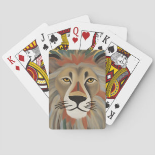 Jeu De Cartes Peinture de lion