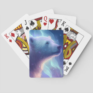 Jeu De Cartes Peinture de l'ours polaire Peinture animal Faune L