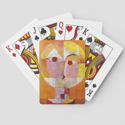 Jeu De Cartes Peinture de Paul Klee Senecio (dos)