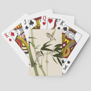 Jeu De Cartes Peinture de style oriental, branches de bambou