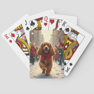 Jeu De Cartes Peinture de vacances de la parade de Noël du Cocke