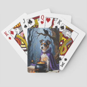 Jeu De Cartes Peinture d'Halloween Whimsical Terrier australien