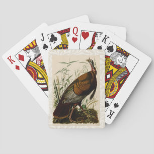 Jeu De Cartes Peinture d'oiseaux sauvages de Turquie Audubon