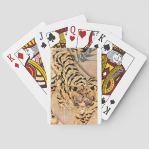 Jeu De Cartes Peinture du 19ème siècle d'un tigre par Kuniyoshi