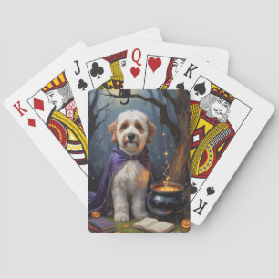 Jeu De Cartes Peinture fantaisiste d'Halloween de chien Bernedoo