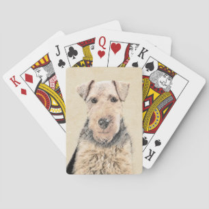 Jeu De Cartes Peinture galloise Terrier - Cute Original Chien Ar