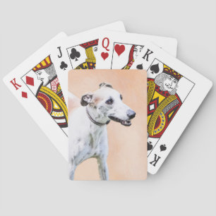 Jeu De Cartes Peinture Greyhound - Cute Original Chien Art