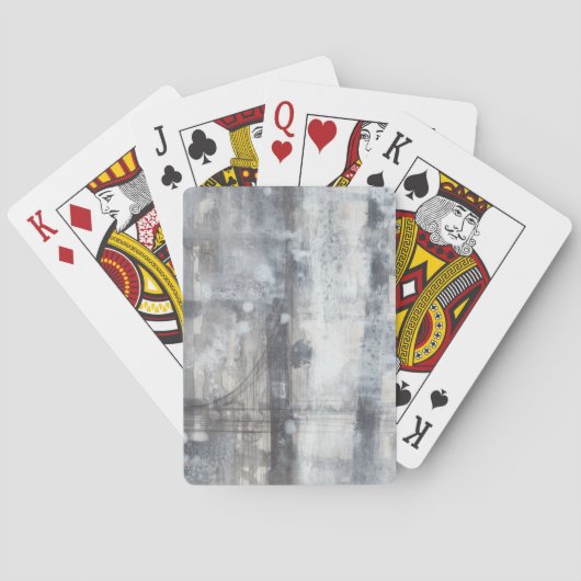 Jeu De Cartes Peinture gris contemporaine (dos)