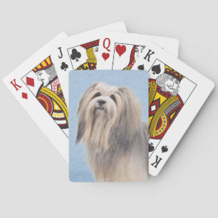 Jeu De Cartes Peinture Havanaise (Argent) - Cute Original Chien 
