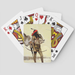 Jeu De Cartes Peinture historique de NC Wyeth : Chasse d'Indien