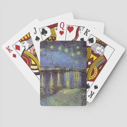 Jeu De Cartes Peinture nocturne étoilée de Van Gogh (dos)