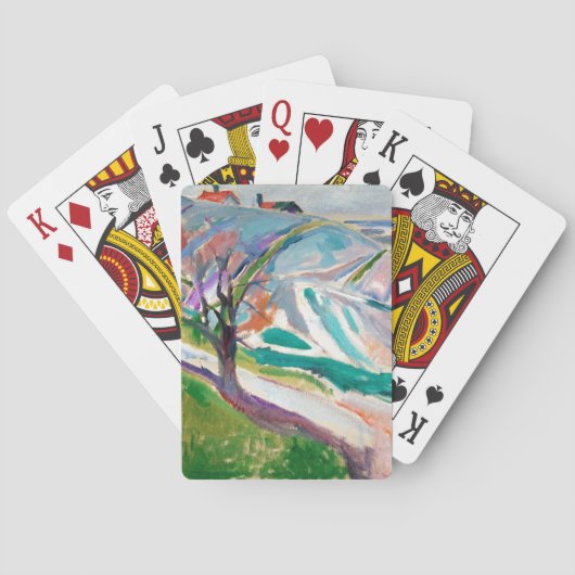 Jeu De Cartes Peinture paysagère Edward Munch (dos)
