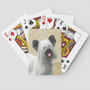Jeu De Cartes Peinture Skye Terrier - Cute Original Chien Art