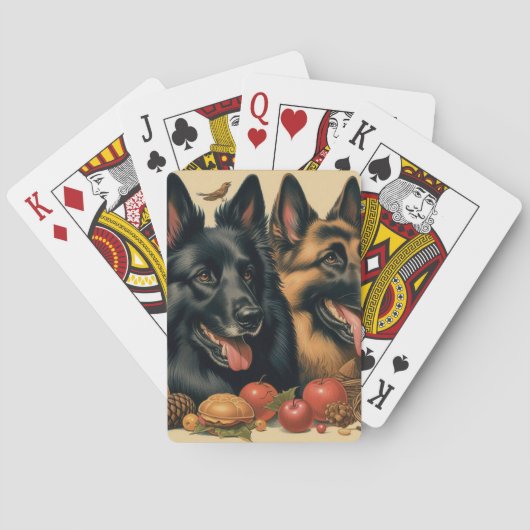 Jeu De Cartes Peinture vintage belge Tervuren (dos)