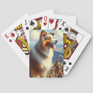 Jeu De Cartes Peinture vintage de berger australien