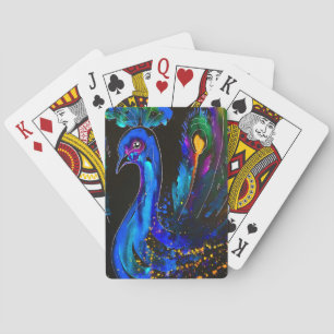 Jeu De Cartes Peinture Whimsical Peacock