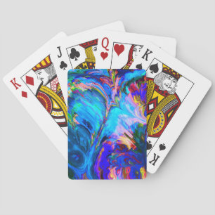 Jeu De Cartes Peintures à teintes pourpres modernes