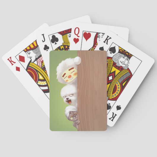 Jeu De Cartes Pékin Animaux Trio (dos)