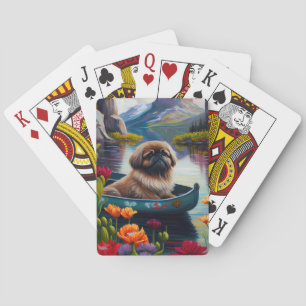 Jeu De Cartes Pekingese sur une pagaie : une aventure Pittoresqu