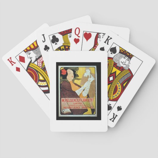 Jeu De Cartes 'Pelseneer-Lambert Glove Makers, Millinery et Per (dos)