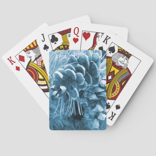Jeu De Cartes Pénecone bleu glacé primitif (dos)