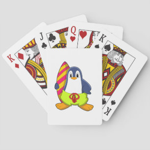 Jeu De Cartes Penguin comme surfer avec Surfer