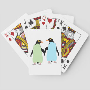 Jeu De Cartes Penguins Gay pride tenant les mains