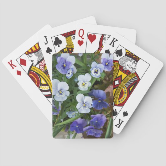 Jeu De Cartes Pensée Fleurie Violette (dos)