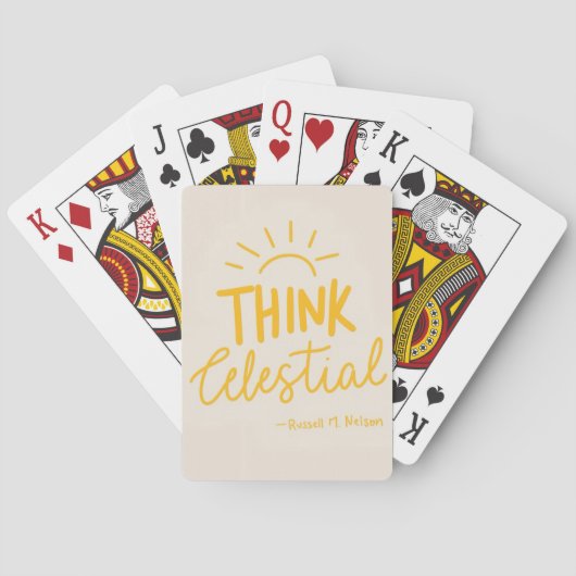 Jeu De Cartes Pensez Céleste (dos)