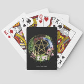 Jeu De Cartes Pentacle Nature Fleurs de couronne Boho Wreath (dos)