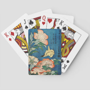Jeu De Cartes PEONIES ASIATIQUES jouant aux cartes