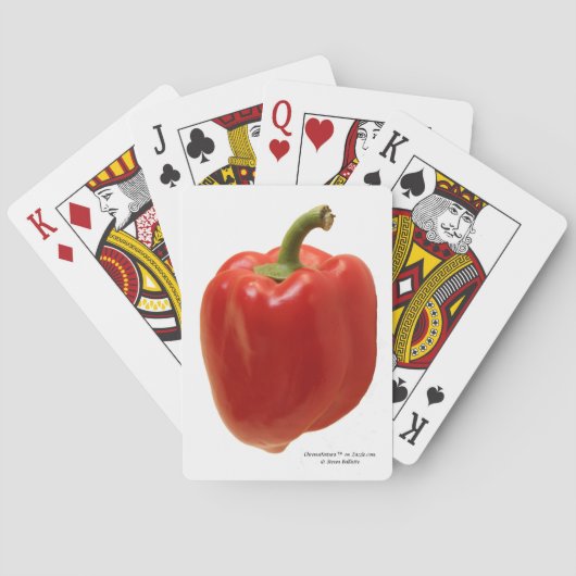 Jeu De Cartes Pepper Bell Rouge. Frais du Mexique (dos)