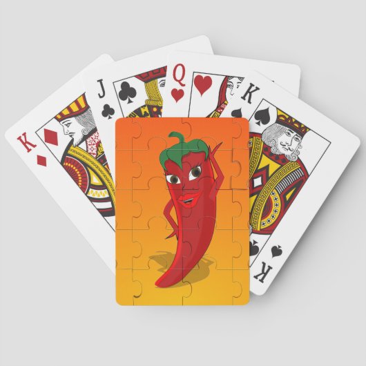 Jeu De Cartes Pepper Rouge Diva Puzzle (dos)