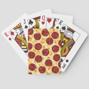 Jeu De Cartes Pepperoni Pizza Motif