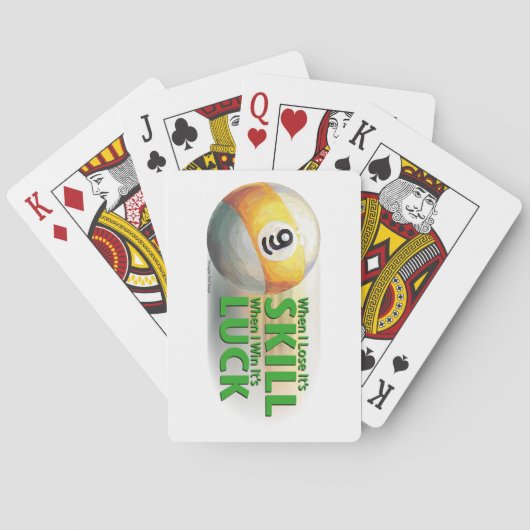 Jeu De Cartes Perdre Compétence Gagner chance 9 balle (dos)