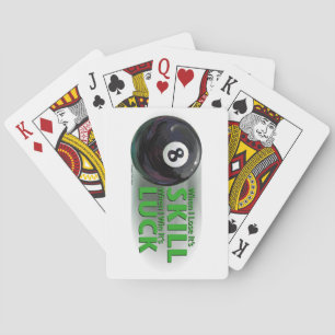 Jeu De Cartes Perdre une compétence Gagner de la chance 8 Ball
