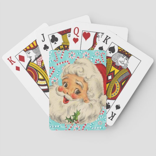 Jeu De Cartes Père Noël avec des menthes poivrées (dos)