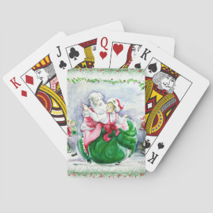 Jeu De Cartes Père Noël et Mme Claus (agrandie) Jouer aux cartes