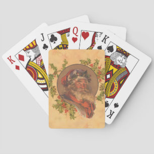 Jeu De Cartes Père Noël Leyendecker Antique Victorien